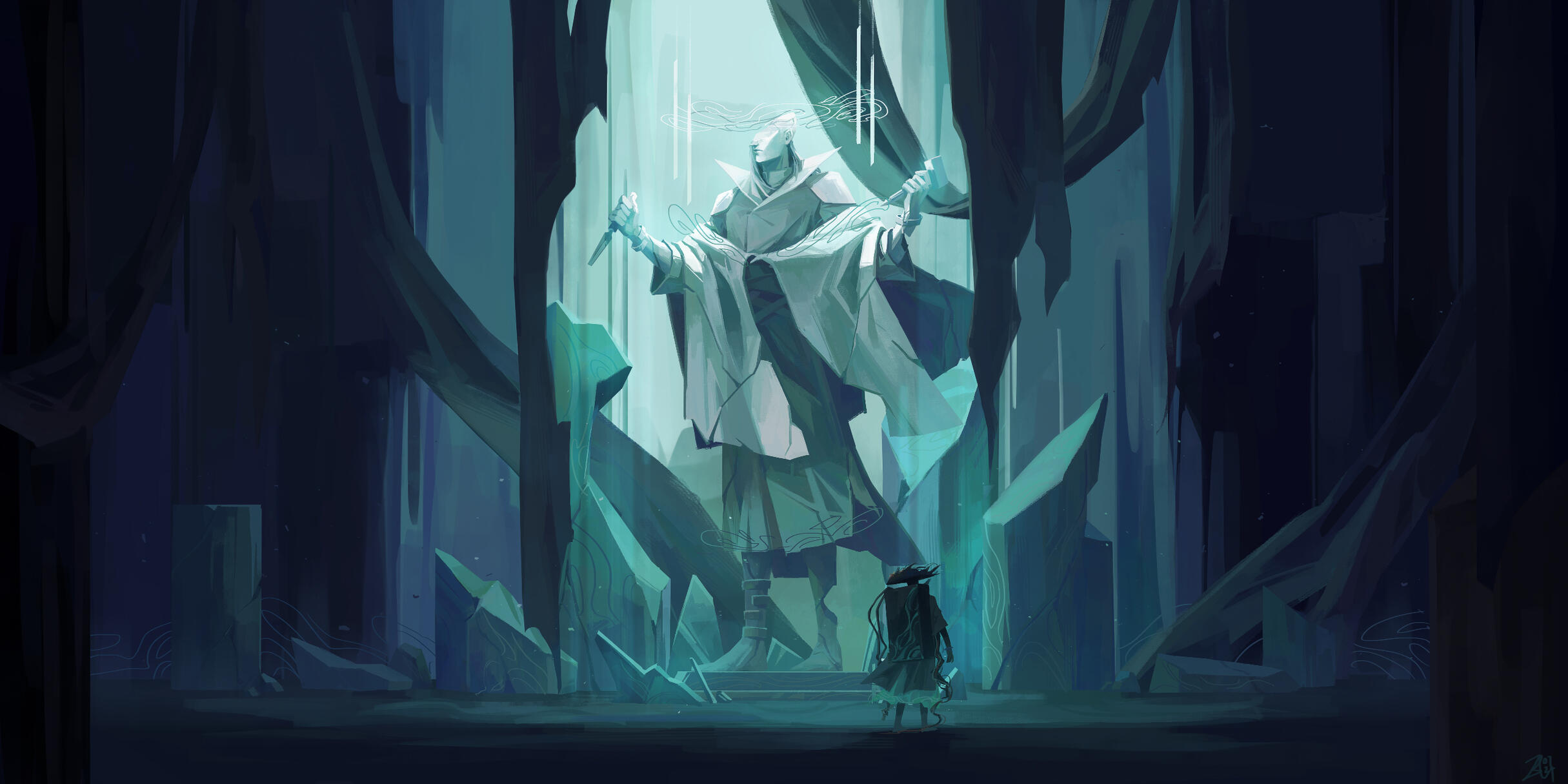 A fallen god, a broken memory.