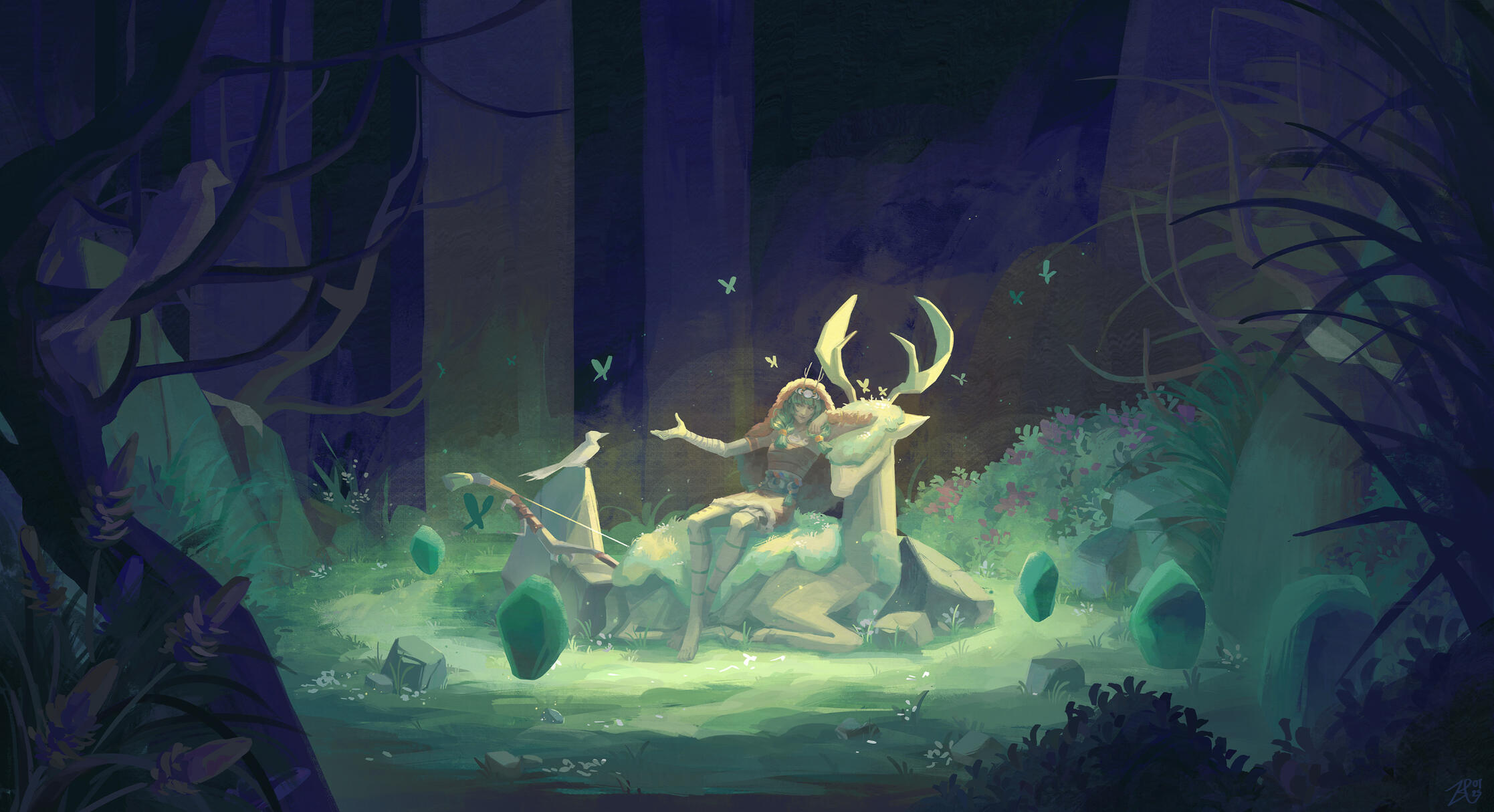 “… Moonlight guide us home tonight” (Artemis from Hades II)